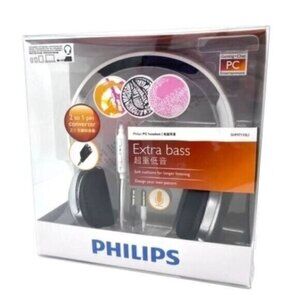Philips PC Audio Headset Headphones Wired With Mic NEW